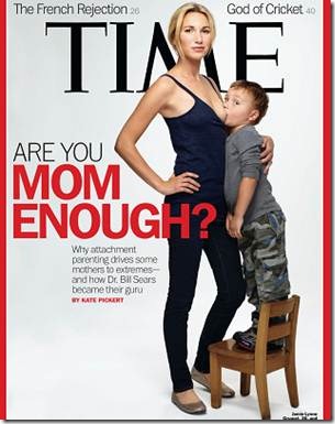 Portada de revista Time - Madre amamantando