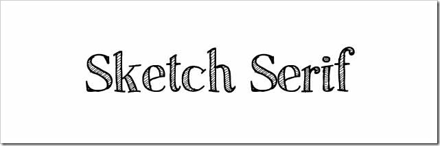 sketch-serif